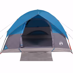 vidaXL Camping Tent Dome 2-Person Lightweight Tent Dome Tent Blue Waterproof - Blue, 305 x 305 x 183 cm - Additional view 6