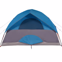 vidaXL Camping Tent Dome 2-Person Lightweight Tent Dome Tent Blue Waterproof - Blue, 305 x 305 x 183 cm - Additional view 8