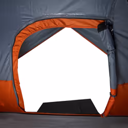 vidaXL Camping Tent Dome 2-Person Lightweight Tent Dome Tent Blue Waterproof - Grey and orange, 305 x 305 x 183 cm - Additional view 9