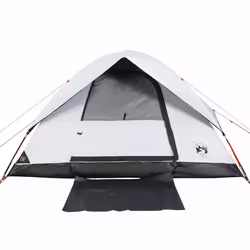 vidaXL Family Tent Dome 6-Person Dome Tent White Blackout Fabric Waterproof - white blackout, 6-person - Additional view 4