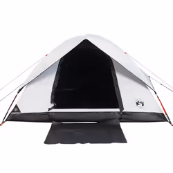 vidaXL Family Tent Dome 6-Person Dome Tent White Blackout Fabric Waterproof - white blackout, 6-person - Additional view 6
