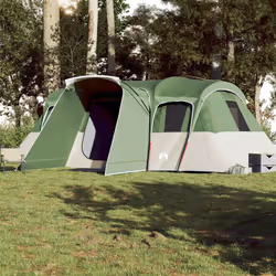 vidaXL Family Tent Tunnel 16-Person Lightweight Tent Dome Tent Waterproof - green
