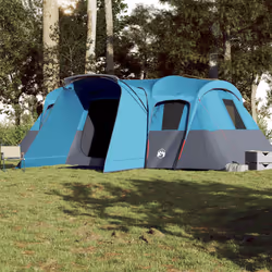 vidaXL Family Tent Tunnel 16-Person Lightweight Tent Dome Tent Waterproof - blue