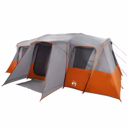 vidaXL Family Tent Tunnel 16-Person Lightweight Tent Dome Tent Waterproof - grey - Additional view 4