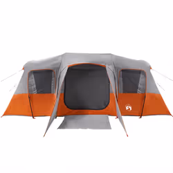 vidaXL Family Tent Tunnel 16-Person Lightweight Tent Dome Tent Waterproof - grey - Additional view 5