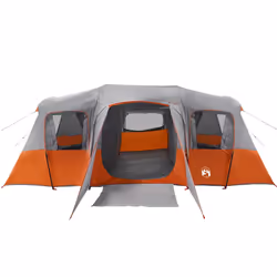 vidaXL Family Tent Tunnel 16-Person Lightweight Tent Dome Tent Waterproof - grey - Additional view 6