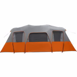 vidaXL Family Tent Tunnel 16-Person Lightweight Tent Dome Tent Waterproof - grey - Additional view 8