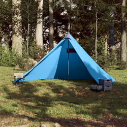 vidaXL Family Tent Tipi 7-Person Outdoor Lightweight Camping Tent Waterproof - Blue