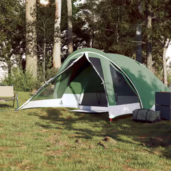 vidaXL Camping Tent Cabin 4-Person Lightweight Tent Patio Dome Tent Waterproof - green