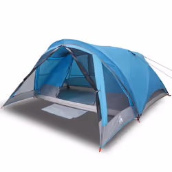 vidaXL Camping Tent Cabin 4-Person Lightweight Tent Patio Dome Tent Waterproof - blue