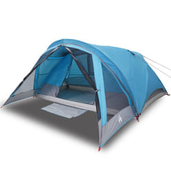 vidaXL Camping Tent Cabin 4-Person Lightweight Tent Patio Dome Tent Waterproof - blue