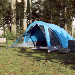vidaXL Camping Tent Cabin 4-Person Lightweight Tent Patio Dome Tent Waterproof - blue