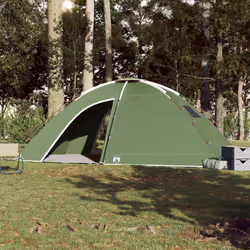 vidaXL Camping Tent 8-Person Lightweight Tent Outdoor Dome Tent Waterproof - Green