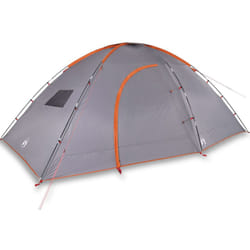vidaXL Camping Tent 8-Person Lightweight Tent Outdoor Dome Tent Waterproof - Grey and orange