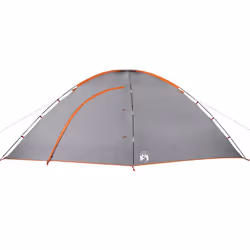 vidaXL Camping Tent 8-Person Lightweight Tent Outdoor Dome Tent Waterproof - Grey and orange - Additional view 4