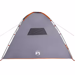 vidaXL Camping Tent 8-Person Lightweight Tent Outdoor Dome Tent Waterproof - Grey and orange - Additional view 7