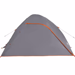 vidaXL Family Tent Dome 6-Person Lightweight Tent Camping Tent Waterproof - grey and orange, 4-person - Additional view 6