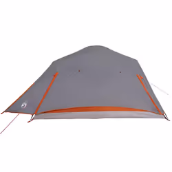 vidaXL Family Tent Dome 6-Person Lightweight Tent Camping Tent Waterproof - grey and orange, 4-person - Additional view 8