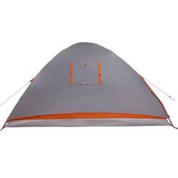vidaXL Family Tent Dome 6-Person Lightweight Tent Camping Tent Waterproof - grey and orange, 4-person - Additional view 9