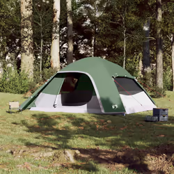 vidaXL Family Tent Dome 6-Person Lightweight Tent Camping Tent Waterproof - green, 6-person