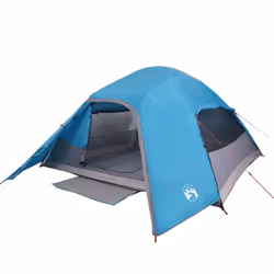 vidaXL Family Tent Dome 6-Person Lightweight Tent Camping Tent Waterproof - blue, 6-person - Additional view 4