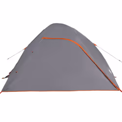 vidaXL Family Tent Dome 6-Person Lightweight Tent Camping Tent Waterproof - grey and orange, 6-person - Additional view 5