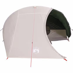 vidaXL Camping Tent Dome 4-Person Lightweight Tent Grey and Orange Waterproof - Green - Additional view 4