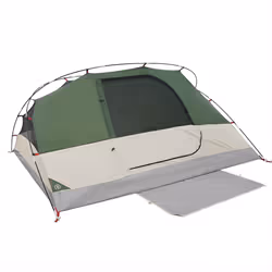 vidaXL Camping Tent Dome 4-Person Lightweight Tent Grey and Orange Waterproof - Green - Additional view 7
