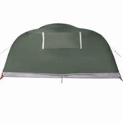 vidaXL Camping Tent Dome 4-Person Lightweight Tent Grey and Orange Waterproof - Green - Additional view 9