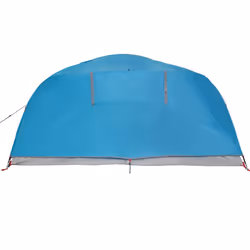 vidaXL Camping Tent Dome 4-Person Lightweight Tent Grey and Orange Waterproof - Blue - Additional view 9