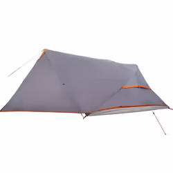 vidaXL Camping Tent Dome 4-Person Lightweight Tent Grey and Orange Waterproof - Grey and orange - Additional view 8