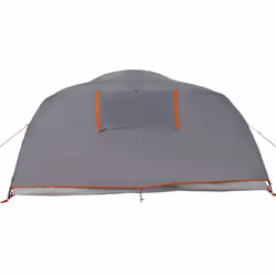 vidaXL Camping Tent Dome 4-Person Lightweight Tent Grey and Orange Waterproof - Grey and orange - Additional view 9