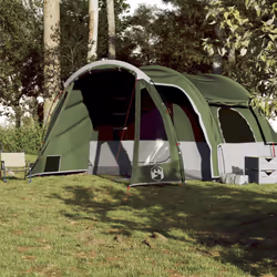vidaXL Family Tent 6-Person Outdoor Lightweight Tent Camping Tent Waterproof - Green
