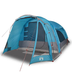 vidaXL Family Tent 6-Person Outdoor Lightweight Tent Camping Tent Waterproof - Blue