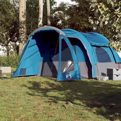 vidaXL Family Tent 6-Person Outdoor Lightweight Tent Camping Tent Waterproof - Blue