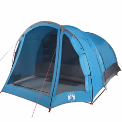 vidaXL Family Tent 6-Person Outdoor Lightweight Tent Camping Tent Waterproof - Blue - Additional view 4