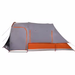 vidaXL Family Tent 6-Person Outdoor Lightweight Tent Camping Tent Waterproof - Grey and orange - Additional view 7