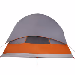 vidaXL Family Tent 6-Person Outdoor Lightweight Tent Camping Tent Waterproof - Grey and orange - Additional view 8
