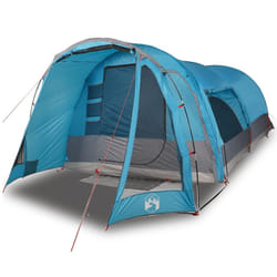 vidaXL Family Tent 6-Person Outdoor Lightweight Tent Camping Tent Waterproof - blue, 8-person