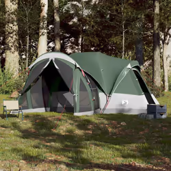 vidaXL Family Tent Tipi 8-Person Lightweight Camping Tent Green Waterproof - Green