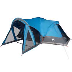 vidaXL Family Tent Tipi 8-Person Lightweight Camping Tent Green Waterproof - Blue - Additional view 4