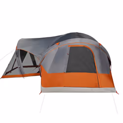 vidaXL Family Tent Tipi 8-Person Lightweight Camping Tent Green Waterproof - Grey and orange - Additional view 7