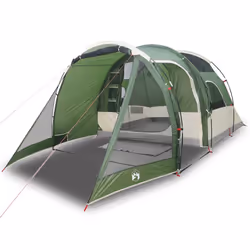 vidaXL Family Tent 6-Person Outdoor Lightweight Tent Camping Tent Waterproof - green, 4-person