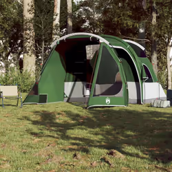 vidaXL Family Tent 6-Person Outdoor Lightweight Tent Camping Tent Waterproof - green, 4-person