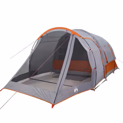 vidaXL Family Tent 6-Person Outdoor Lightweight Tent Camping Tent Waterproof - grey, 4-person - Additional view 4