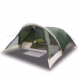 vidaXL Family Tent Cabin 6-Person Lightweight Tent Dome Tent Green Waterproof - green
