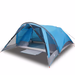 vidaXL Family Tent Cabin 6-Person Lightweight Tent Dome Tent Green Waterproof - blue