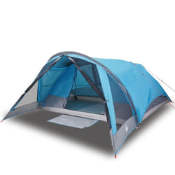vidaXL Family Tent Cabin 6-Person Lightweight Tent Dome Tent Green Waterproof - blue