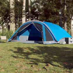 vidaXL Family Tent Cabin 6-Person Lightweight Tent Dome Tent Green Waterproof - blue