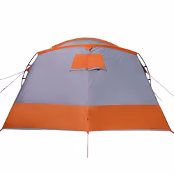 vidaXL Family Tent Tunnel 8-Person Lightweight Tent Dome Tent Grey Waterproof - Additional view 8